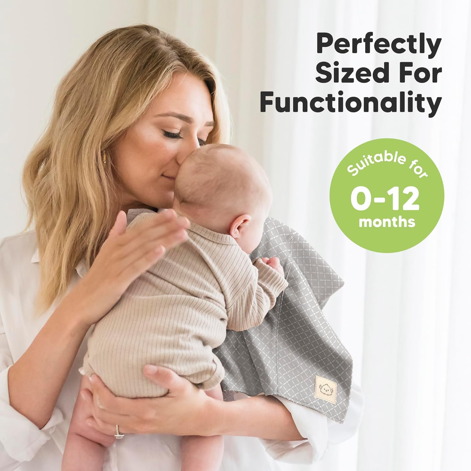 Organic Burp Cloths Baby Boy, Girl - 6-Pack Large 100% Cotton Burping Cloths for Babies, Spit Up Rags, Super Absorbent, Ultra Soft Newborn Rag, Gender Neutral, Machine Washable, Durable (Nordic) - Image 5