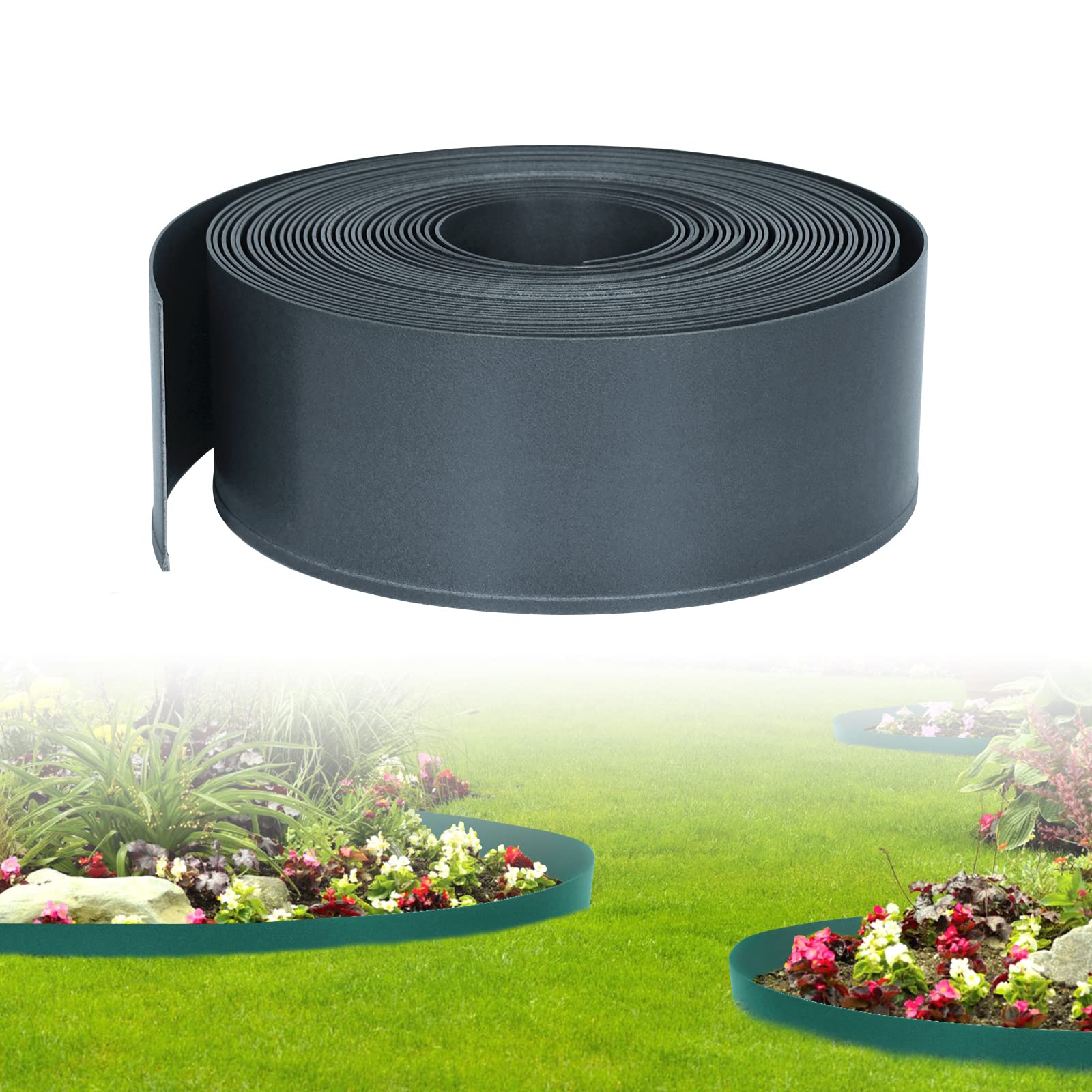 Bordure per aiuole flessibile in metallo, Lunghezza - 10 m, Larghezza - 15 cm| Aiuole giardino | Cordoli per aiuole | Leroy Merlin