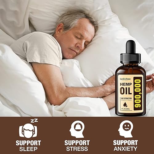 Miniatura 4 de Paquete de 3 aceite de cáñamo de alta calidad ayuda a la ansiedad el estrés la relajación el sueño extracto natural vegano sin OMG gotas de tintura