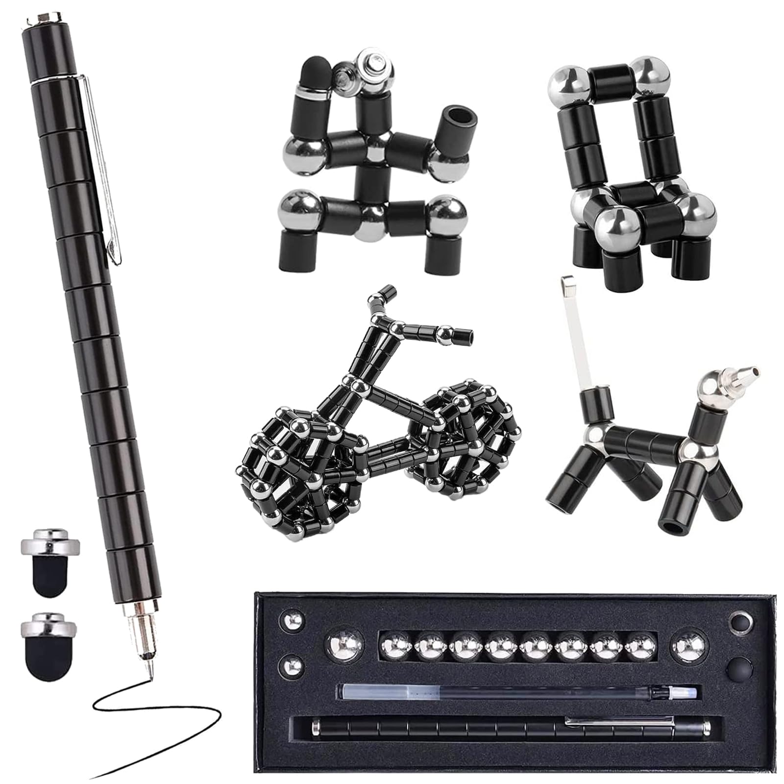 Magnetic Fidget Pen, Magnetic Pen for Teenage Boys, Decompression Magnet Pen Fidget Toy Pens, Birthday Novelty Toy for Classroom Students Present