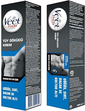 Veet Men Tüy Dökücü Krem Erkeklere Özel Hassas Ciltler için (1 x 200 ml)