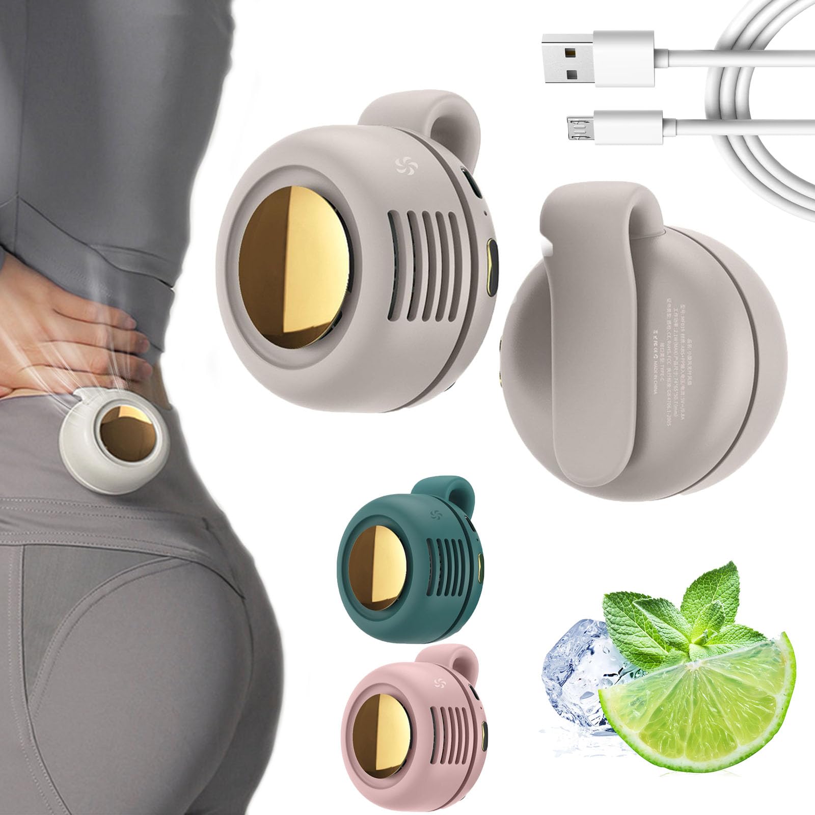 Ventilateur Portable Silencieux Sans Pales À Clipser, 3