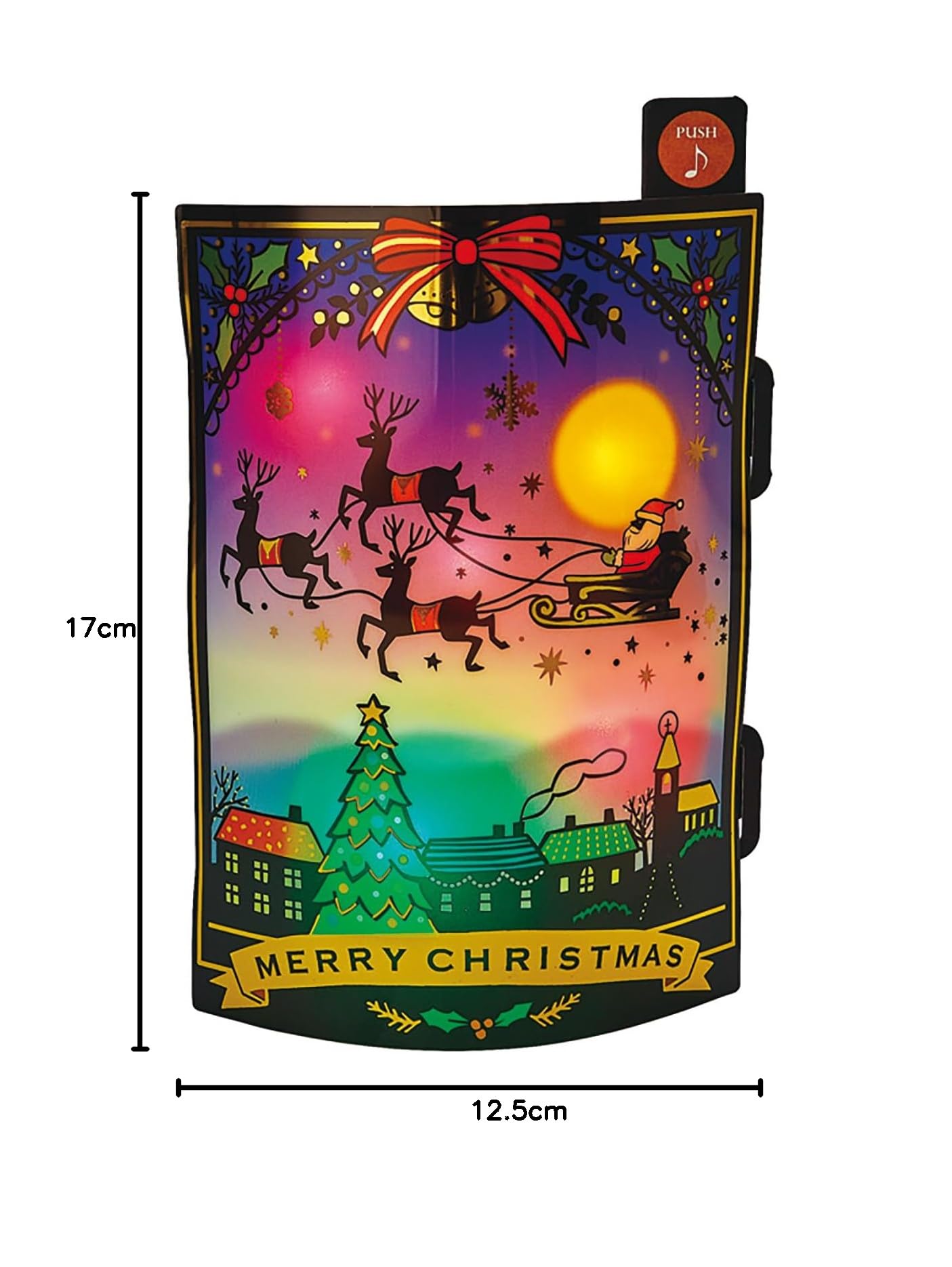 Amazon.co.jp: サンリオ クリスマスカード メロディ-カード 影絵風夜空