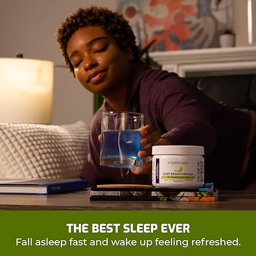Miniatura 3 de BiOptimizers Sleep Breakthrough 2.0 - Suplemento de apoyo natural  Ayuda calmante para adultos  No forma hábito  7.14 oz en polvo Blue Berry Dreams