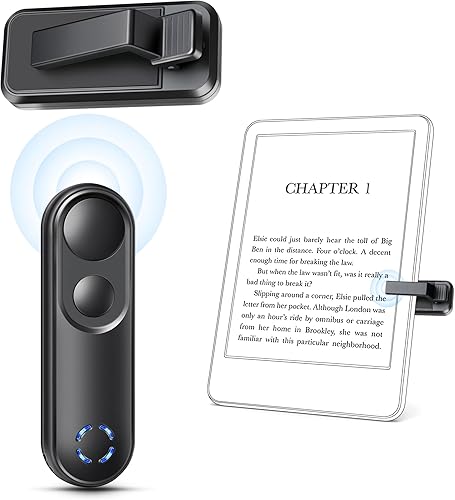 RF - Control remoto de volteo de página para Kindle Paperwhite Oasis Scribe Kobo, volteador de página con clic para Kindle, accesorios para iPhone,