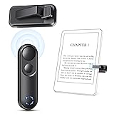 RF Remote Control Page Turner for Kindle Paperwhite Oasis Scribe Kobo,Clicker Page Turner Kindle Accessories for iPhone,iPad, Android Tablets Reading Novels,Camera Video Record&Shutter Selfie Black