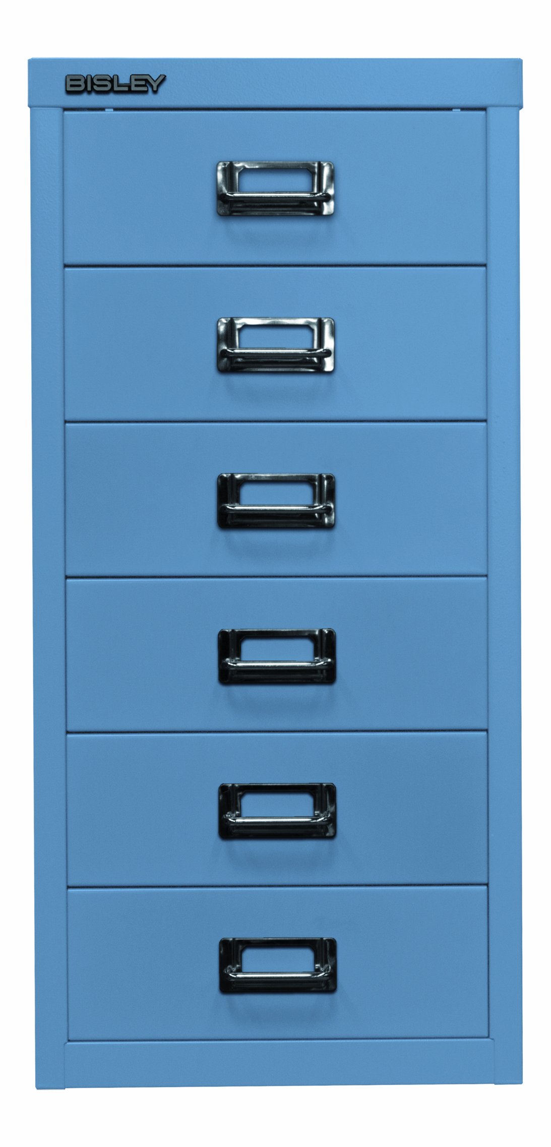 Bisley multid rawer, 29er Serie, DIN A4, 6 cajones, Metal, 605 Azul, 38 x 27.9 x 59 cm