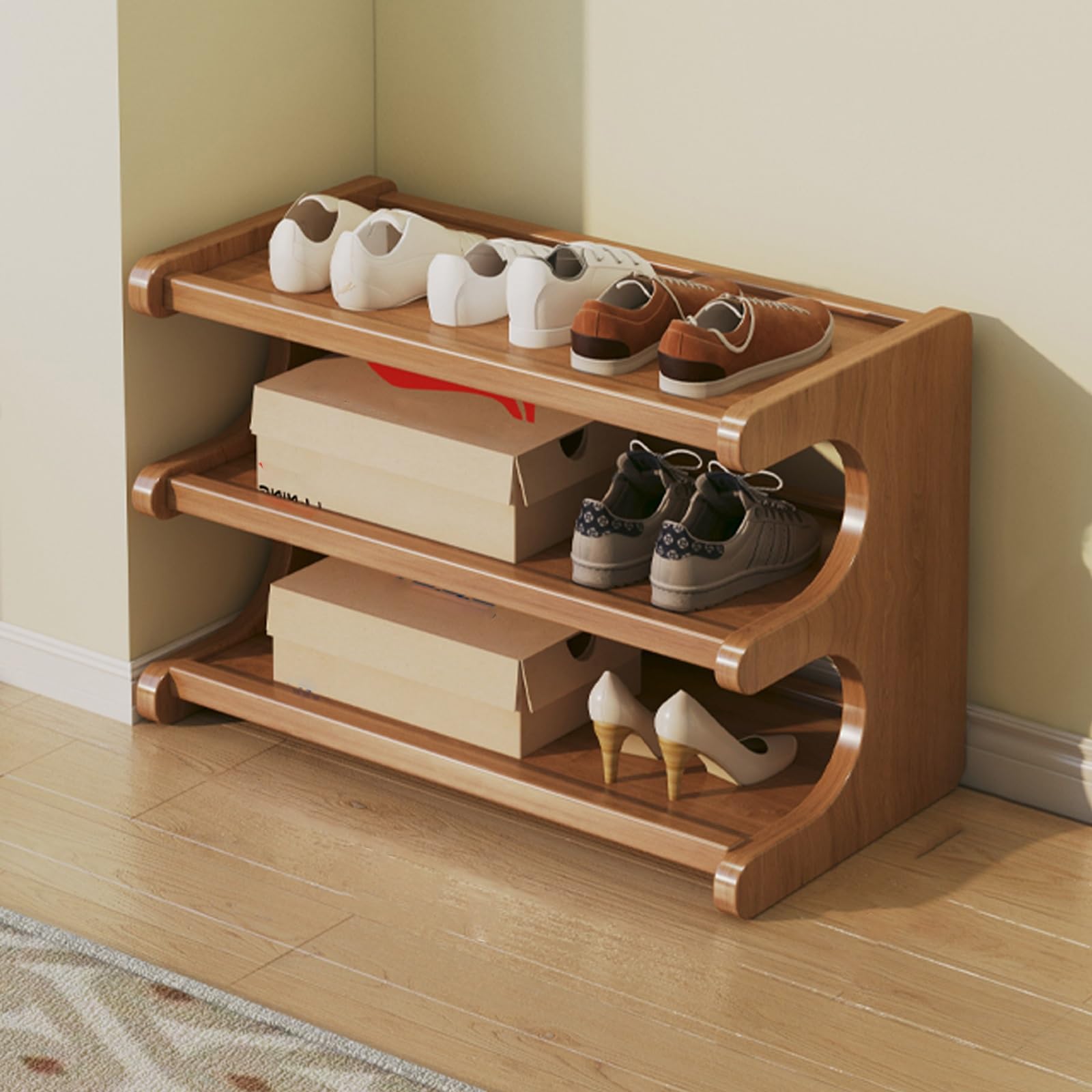 SVFOEBJM lyjc Racks, Tall Narrow lyjc Rack Organizer for Small Spaces, Multifunction Display Shelf, lyjc Rack for Entryway, Closet, Corner, Doorway, Space Saving lyjc Storage