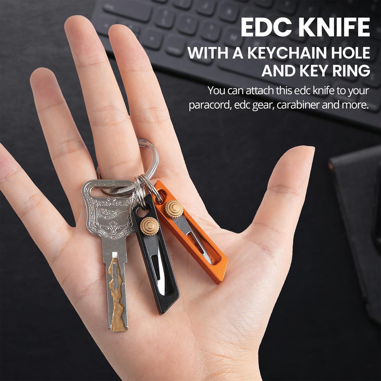 Porte-Clés Mini-Outil 9 Fonctions Troika Parcel Cut & Cart - Débloqueur Caddie, Couteau Paquet, Décapsuleur Acier Inox