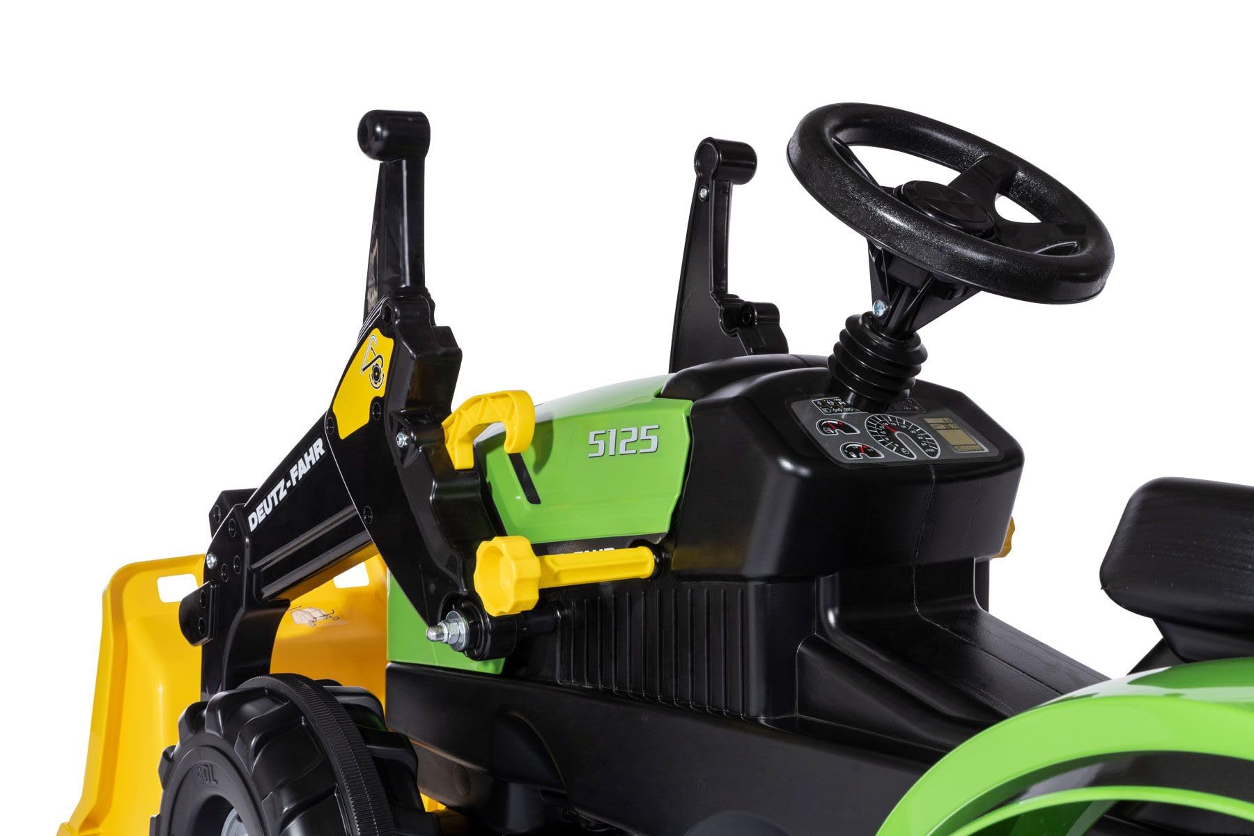 Rolly Toys rollyFarmtrac DEUTZ-FAHR (Trettraktor für Kinder, von 3 bis 8 Jahren, verstellbarer Sitz, Spielfahrzeug) 611201