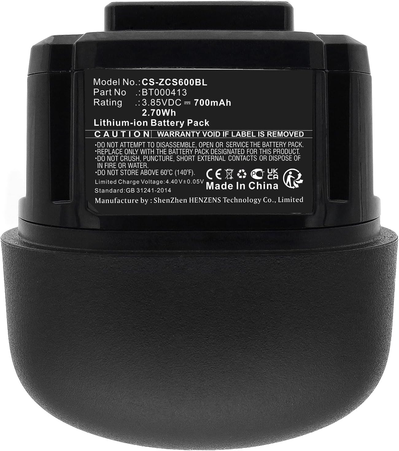 700mAh Barcode Scanner BT000413 Replacement Battery,for CS60, CS6080,CS6080-SR40004VZWW