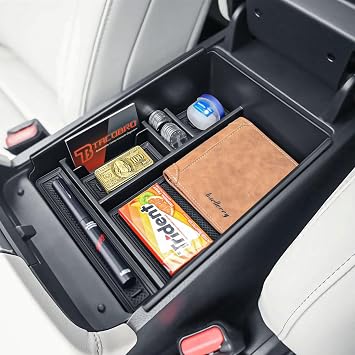 Center Console Tray for 2026 2025 Nissan Murano | OEM Fit Armrest Secondary Storage Box, The All-New 2025 2026 Murano Interior Organizer Tray, ABS Material with Rubber Cushion