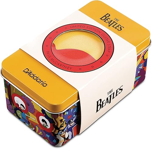 Miniatura 5 de D'Addario Accessories Beatles Correa de guitarra en lata coleccionable, correa de guitarra eléctrica, correa de guitarra acústica y correa de bajo -