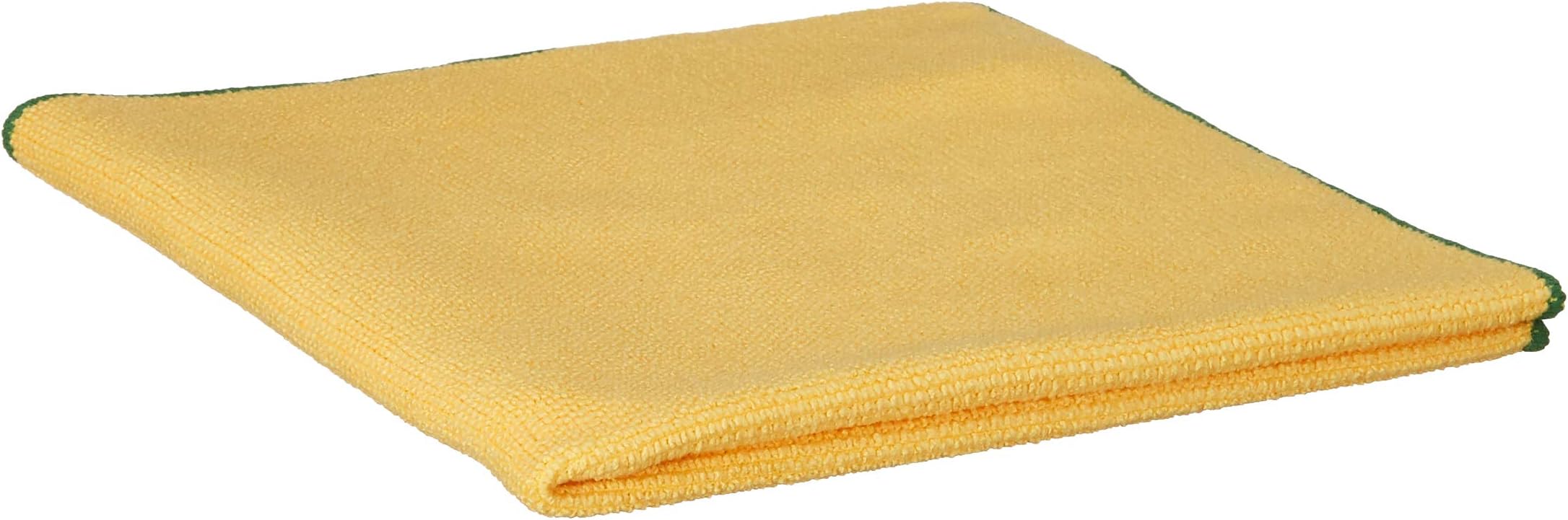 Glass and Surface Wiping Cloth, Microfibre, Yellow, (Pack of 6, Set of 4)-83610