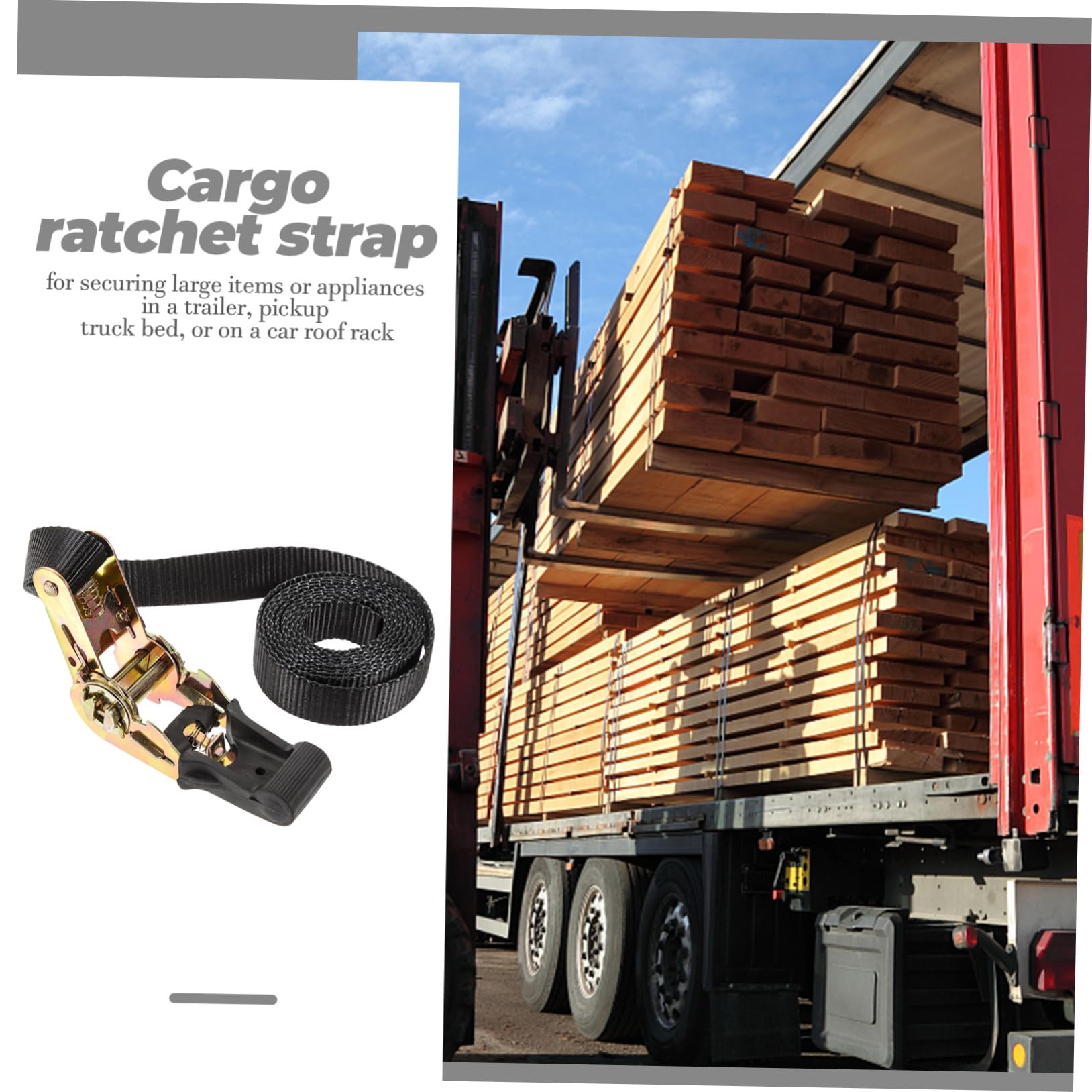 ULTECHNOVO 5stücke Ratschen-zurrgurt Endlos Spanngurt Für Sicheres Verladen Verstellbarer Langlebiger Ratschengurt Für LKW Und Dachgepäckträger Für Transporte Und Ladungssicherung