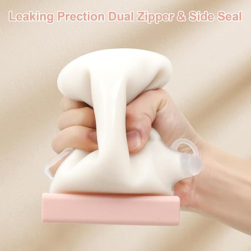 Miniatura 4 de Bolsas de almacenamiento de leche materna de silicona reutilizables, bolsas de almacenamiento de leche materna de 8 onzas, sin BPA, bolsas de