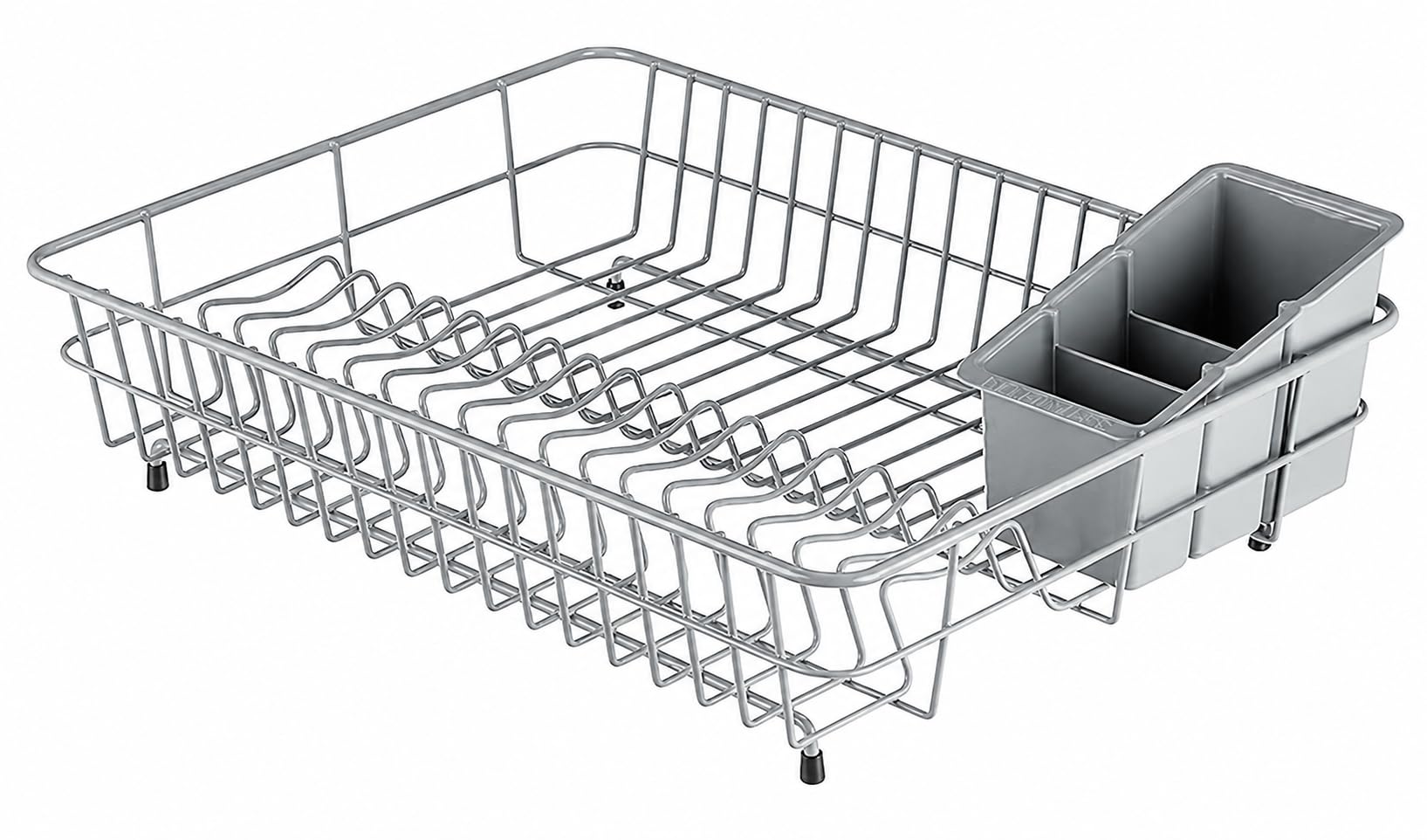 Delfinware Grey 2100 Gry Dish Drainer, Metal, 48.5 X 38 X 12 Cm