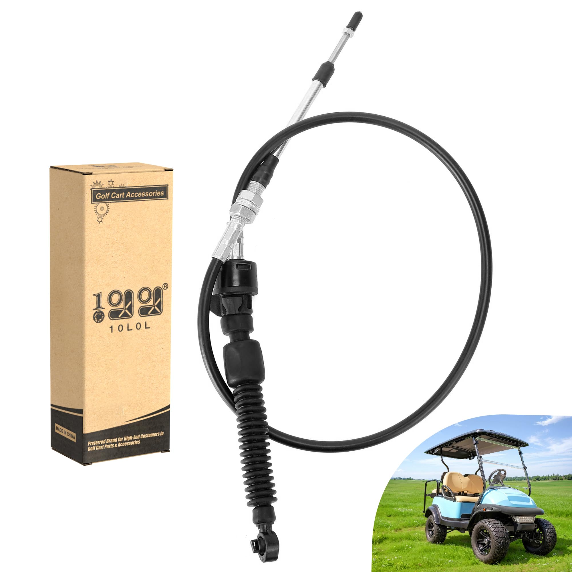 10L0L Golf Cart Forward and Reverse Transmission Shift Cable for Club Car Precedent 2007-up, Replace OEM 103379601 102589901