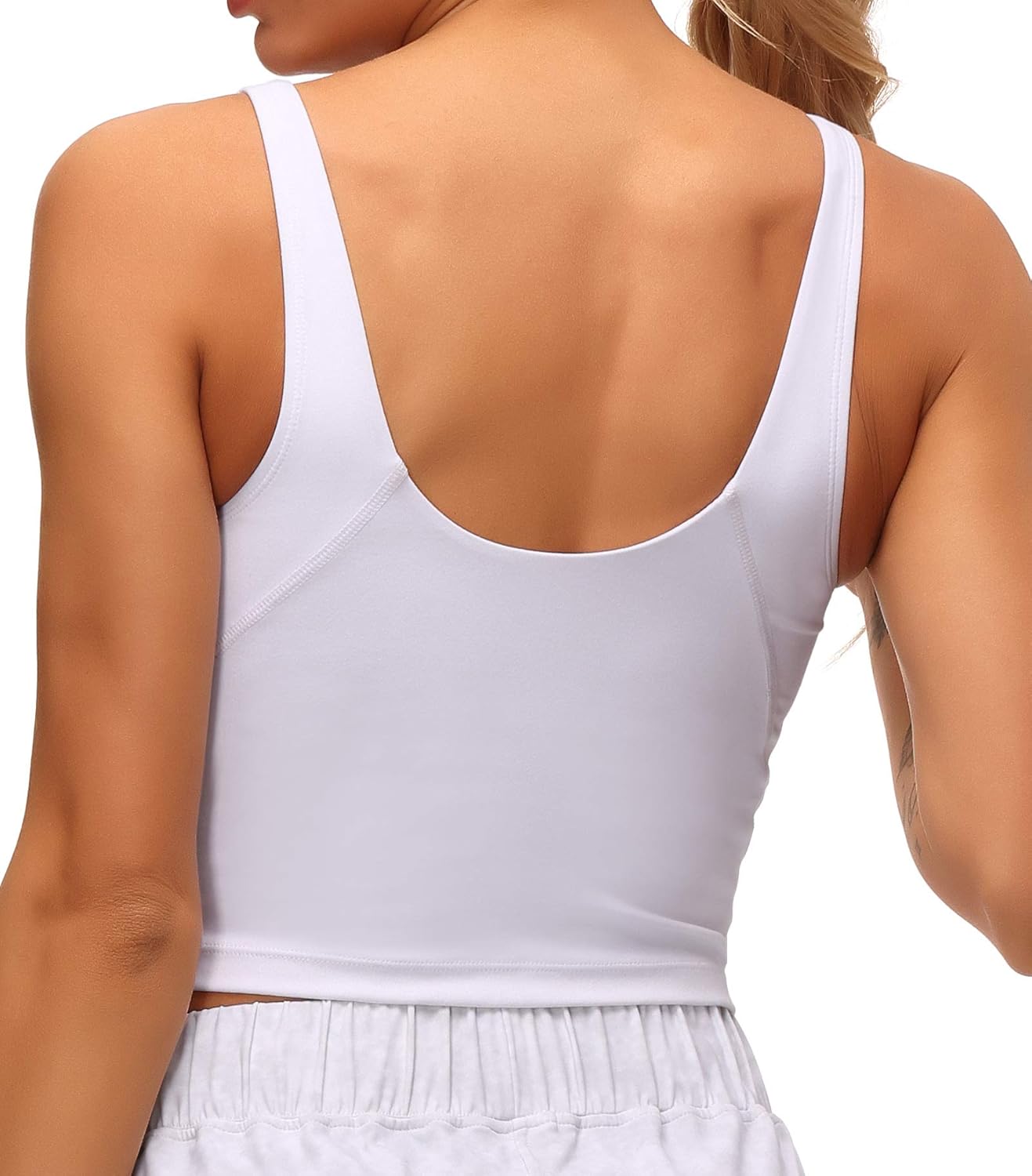 Dragon Fit Sports Bra for Women Longline Padded Bra Yoga Crop Tank Tops Fitness Workout Running Top - Image 3