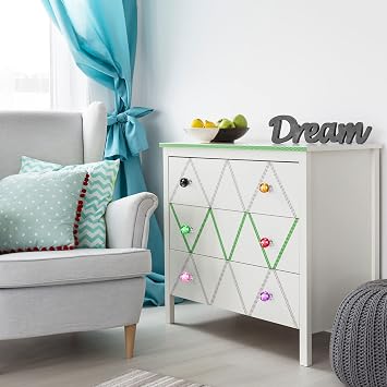 Youyole 10 Pcs Colorful Crystal Knobs for Cabinets and Drawers, Artsy Style
