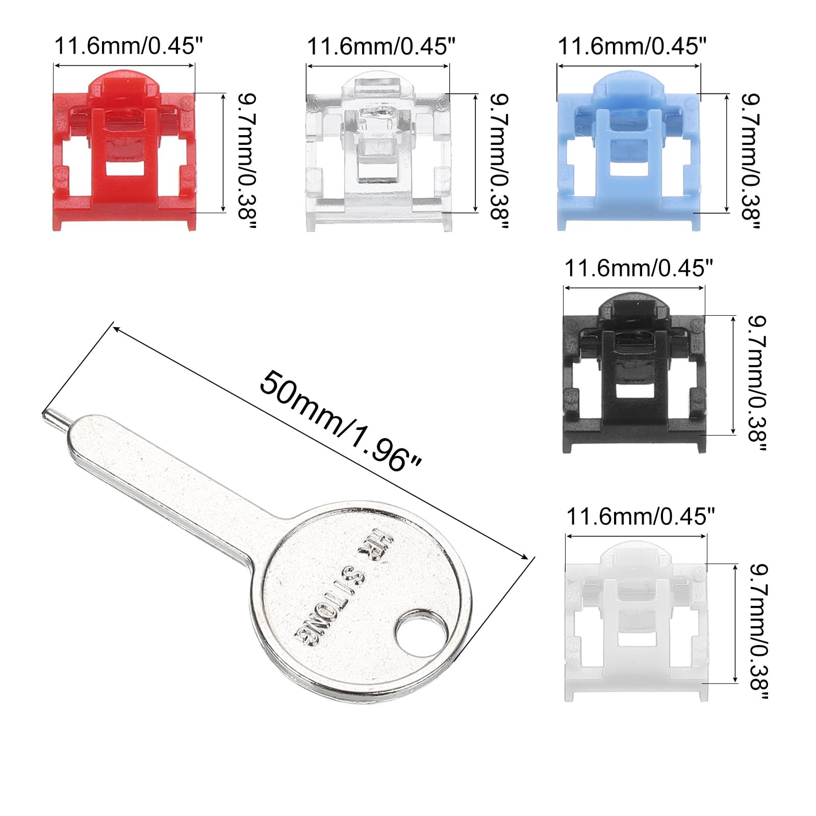 Vvikizy Moraillon Tagout 10pcs Moraillon De Verrouillage 25 Mm/1,0 Po 6