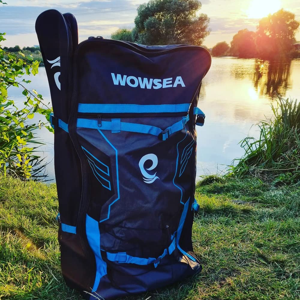 WOWSEA SUP Rucksack, Leichter SUP Rucksack für Reisen, 92 x 46 x 30cm für Paddel, Pumpe und Täglichen Bedarfs, Hochwertige SUP Paddleboardtasche, Robust und Langlebig