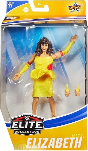 Miniatura 5 de WWE MATTEL Miss Elizabeth Elite Collection - Figura de acción de lujo con detalles faciales realistas, equipo de anillo icónico y accesorios,