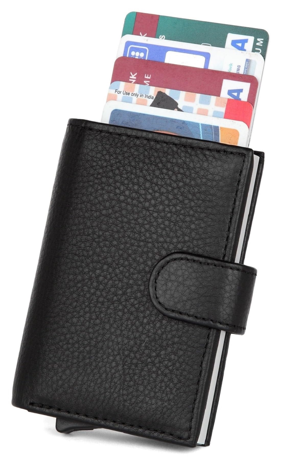 watchstar Unique India Leather Unisex Card Holder(Black)-picture-43