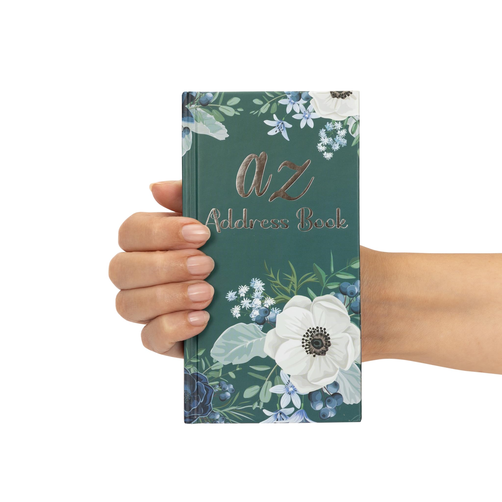 Telephone Address Book A-Z Index Hard Back Cover A5 Address Book Grey