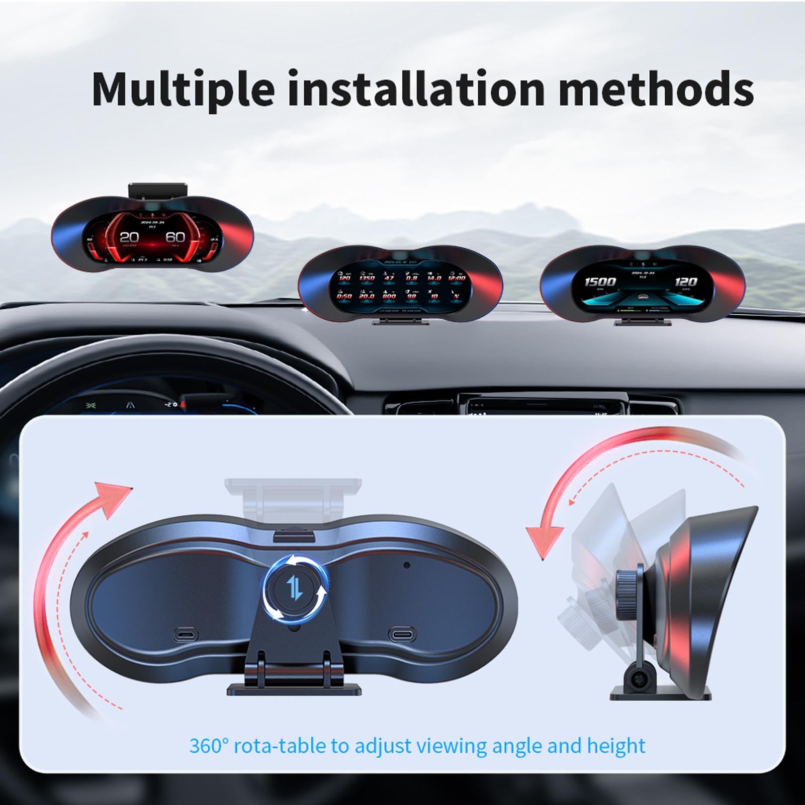 Naroote HUD para Automóvil, Display en Parabrisas para Conductores
