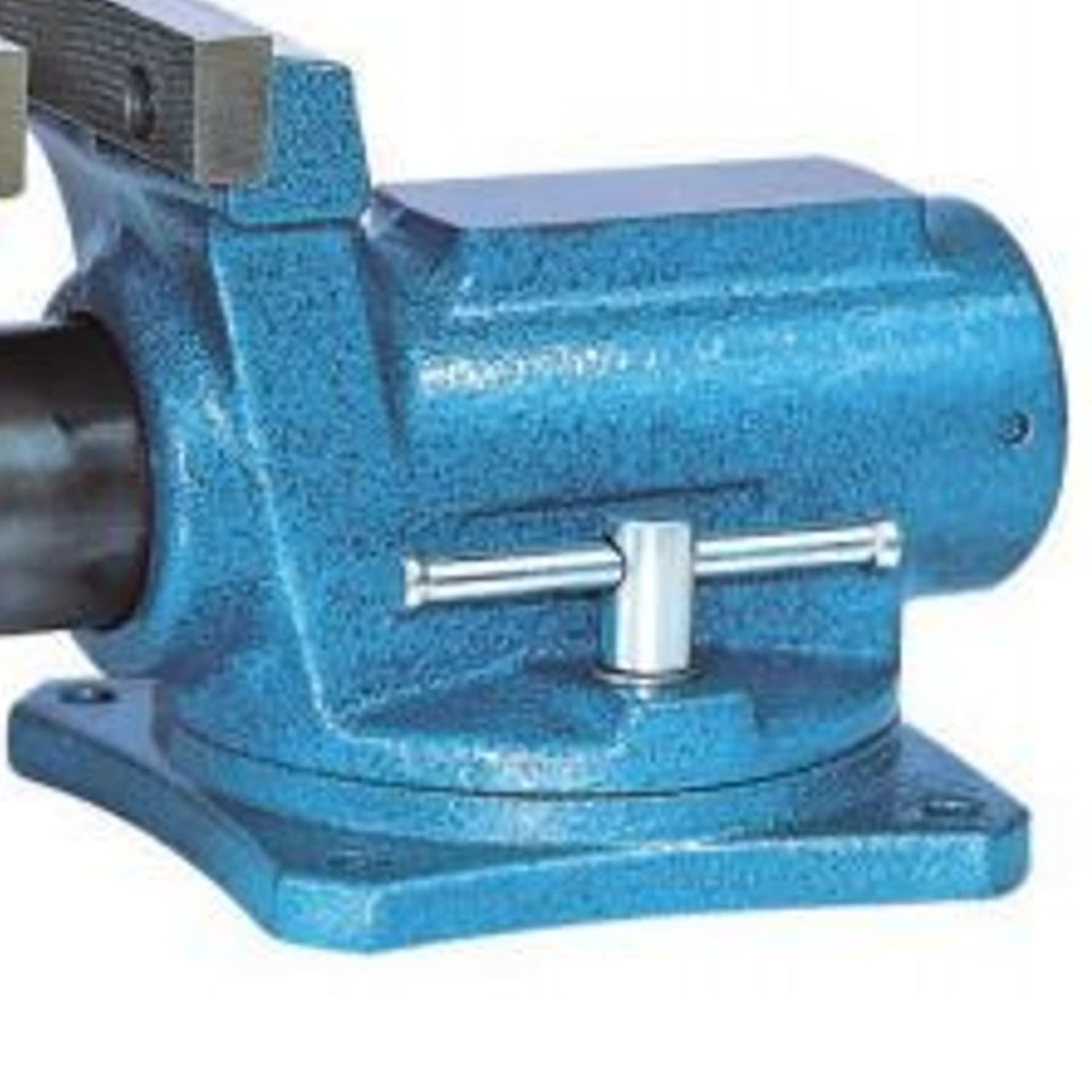 BricoLoco.com Tornillo de banco de trabajo profesional. Torno ajustable de acero 125 mm. con mordazas para mesa de trabajo. Base giratoria. Multiusos. Herrero, mecánico, madera, modelismo. (125 mm.)