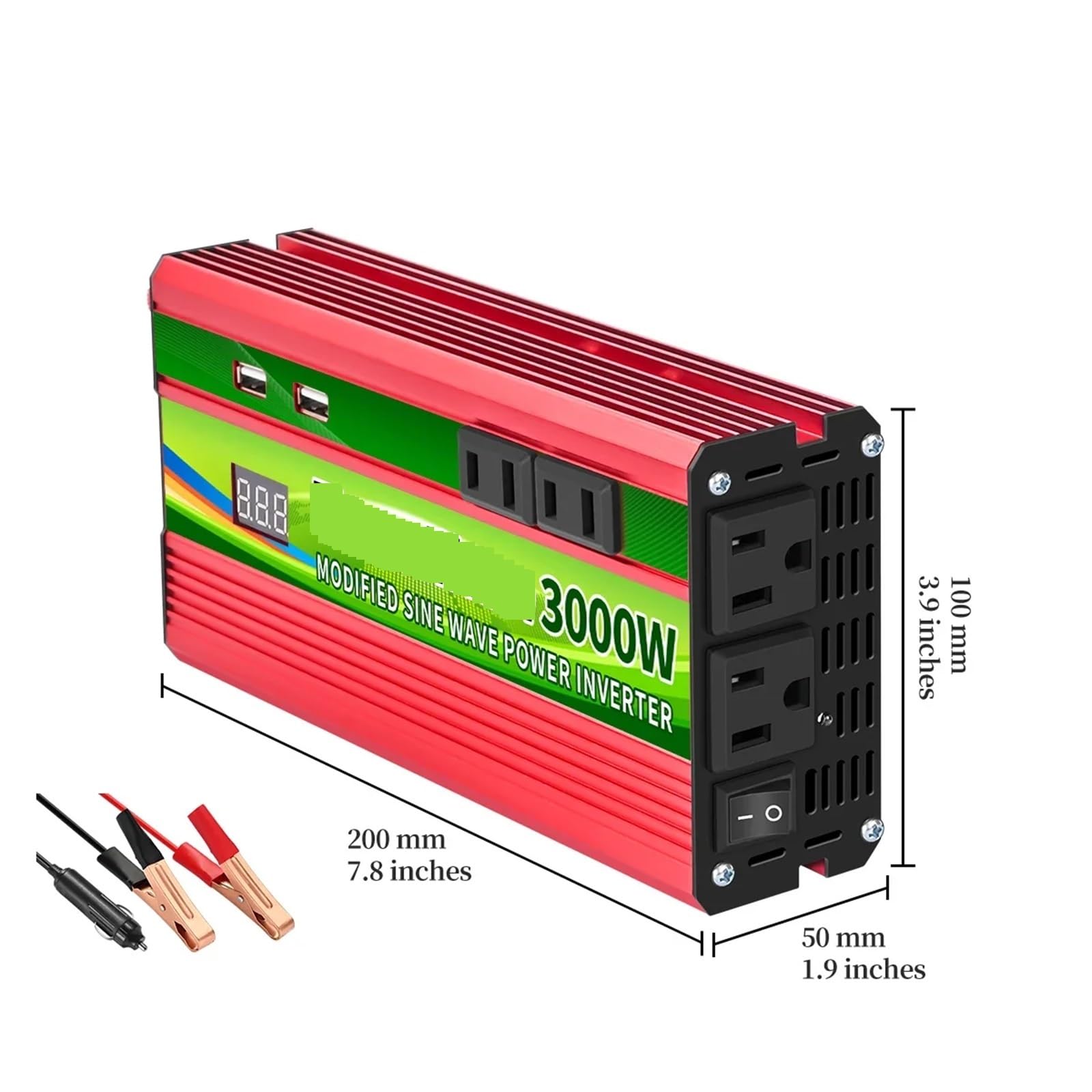 Przetwornica mocy szczytowej AC 110 DC 12V24V 1600W 2600W 3000W Ochrona i bezpieczeństwo(12V24V 3000W110V60HZ)