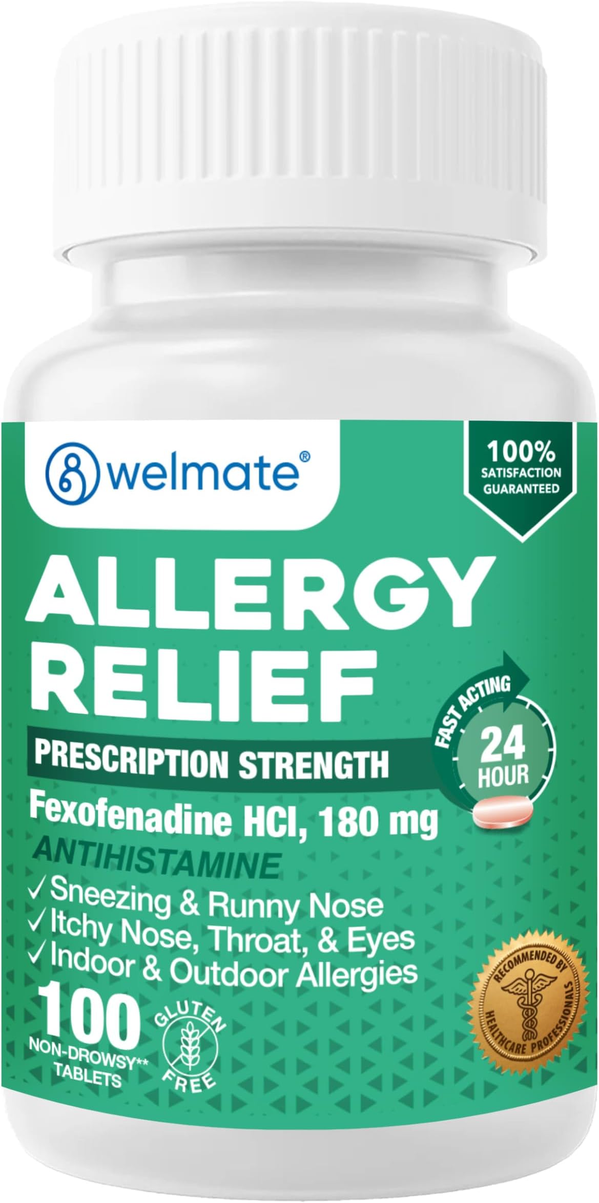 WELMATE Allergy Relief | Fexofenadine HCL 180 mg