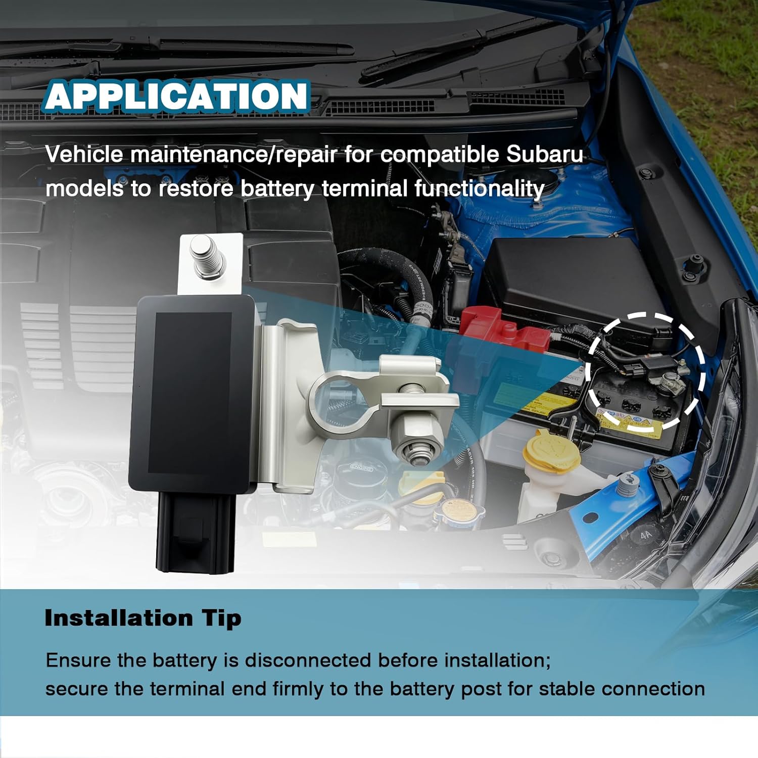 29182AA032 Electrical Negative Battery Cable Terminal End Connector – Fits Subaru Crosstrek (2018-2023), BRZ (2022-2023), WRX (2022) – Replaces 29182AA140