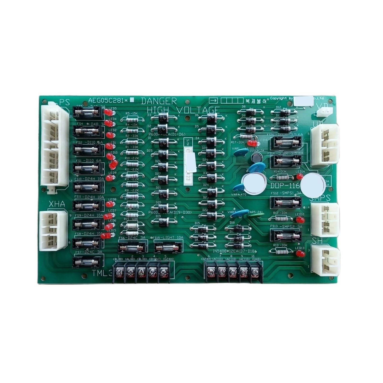 Carte d'alimentation DOP-116 pour réparer un appareil en panne