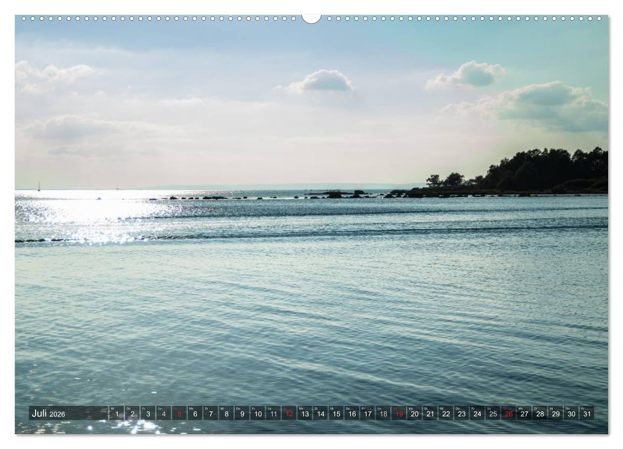 Feng Shui Farben - Element Wasser (hochwertiger Premium Wandkalender 2026 DIN A2 quer), Kunstdruck in Hochglanz: Die Farbe Blau steht im Feng Shui für das Element Wasser (CALVENDO Natur)