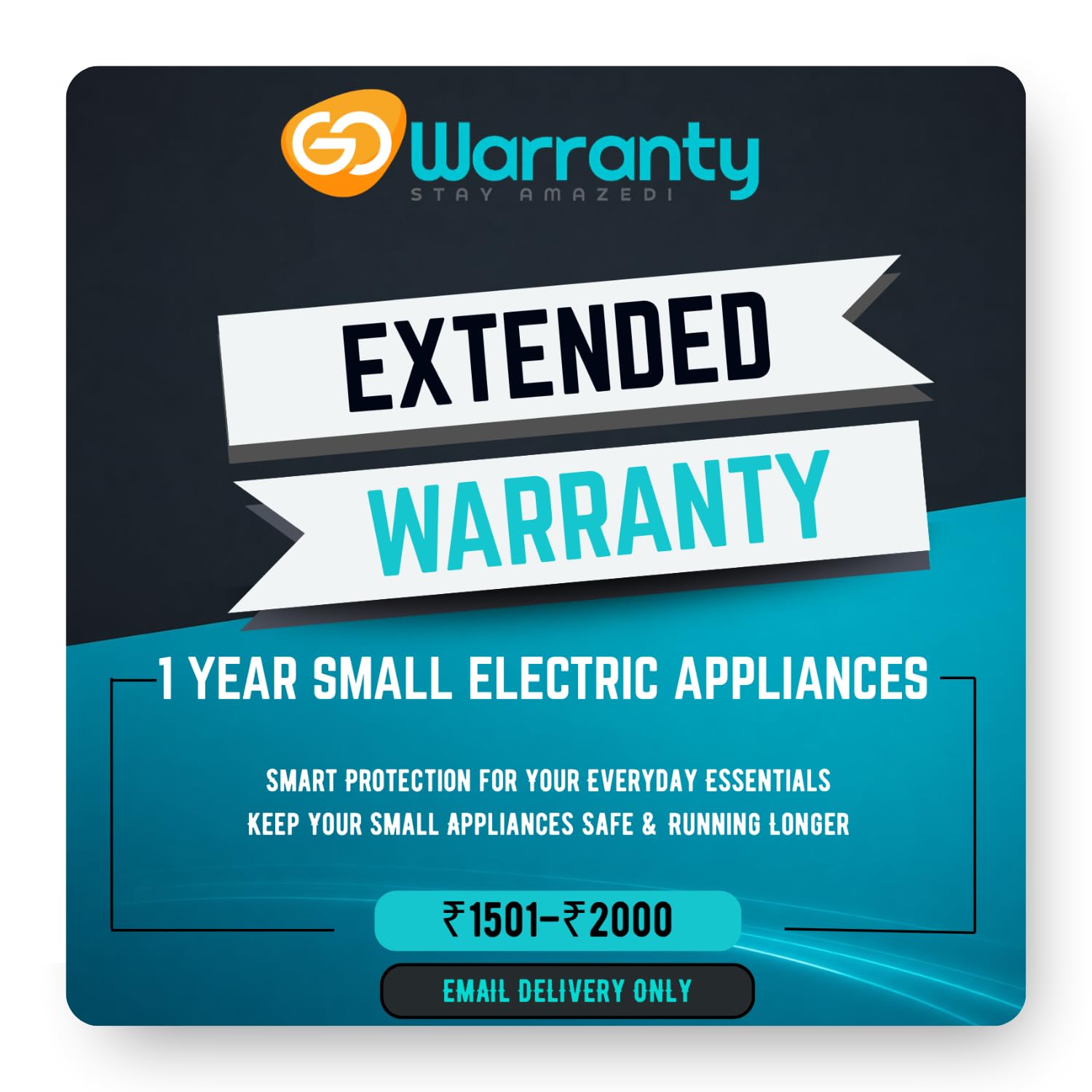 GoWarranty 1 Year Extended Warranty Plan for Small Electric Appliances from Rs. 1501 to 2000 (Email Delivery in 2 Hours - No Physical Kit)-image-26