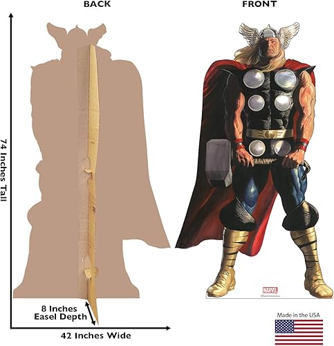 Miniatura 2 de Cardboard People Thor - Soporte de cartón de tamaño real - Marvel