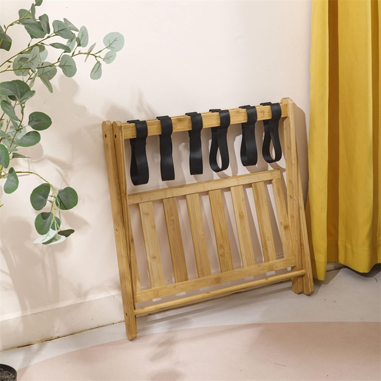 2Pcs Folding Luggage Rack Suitcase Rack with Additional Storage Space Luggage Stand Suitcase Stool Luggage Storage for Travel Bags and Luggage,One Color-2pcs