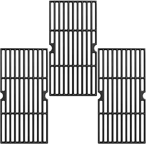 16-7/8" Cooking Grates for Charbroil 463420508, 463420509, 463420511, 463436213, 463436214, 463436215, Master Chef, Kenmore, Cast Iron Grill Grid Replacement Parts for Thermos 461442114, Backyard