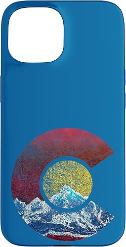 Miniatura 10 de Funda para iPhone 13 Colorado Flag Themed Mountain Scene