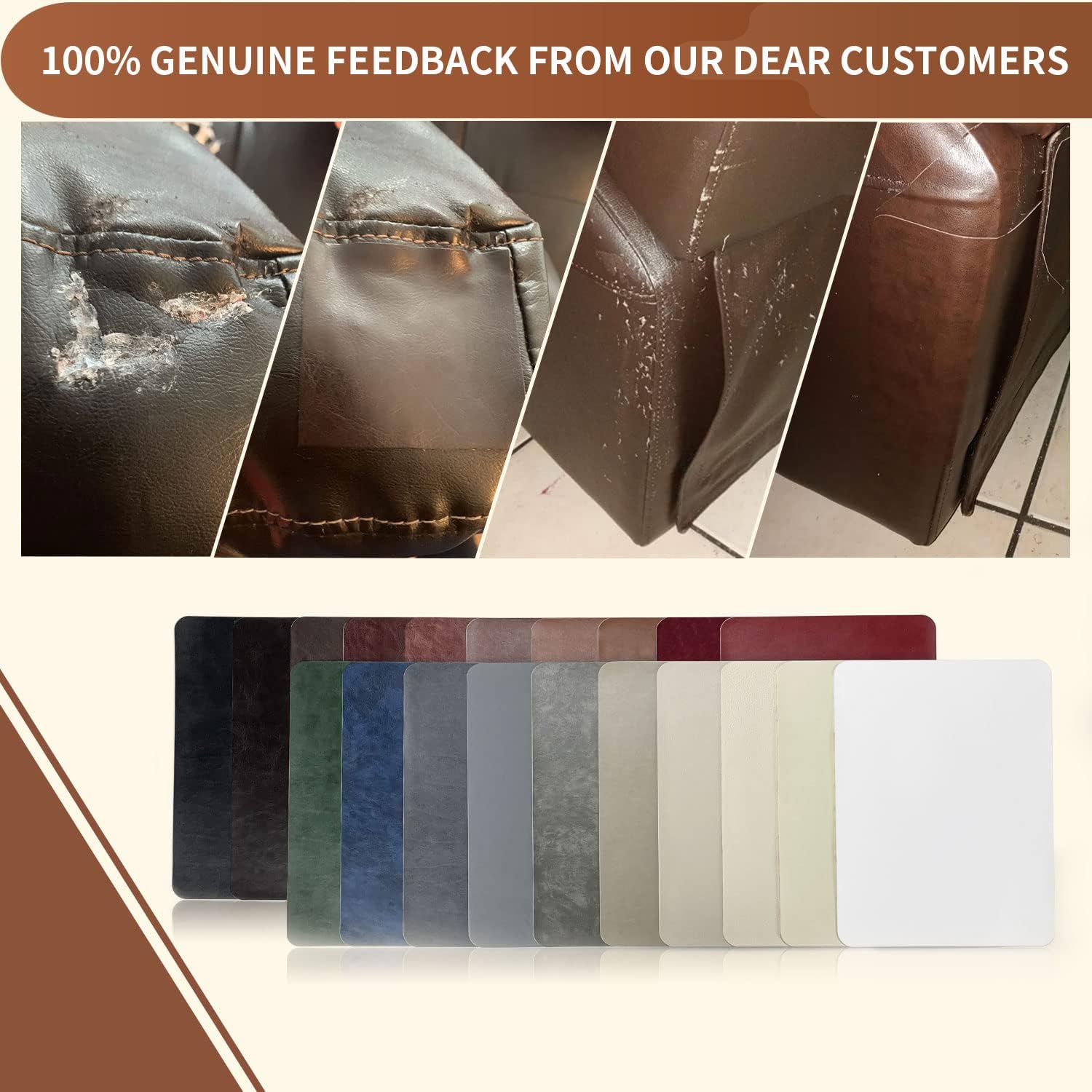 Leather Repair Patch，Self-Adhesive Couch Patch，Multicolor Available Anti Scratch Leather 8X11 Inch Peel and Stick for Sofas, car Seats Hand Bags Jackets(New Gray)