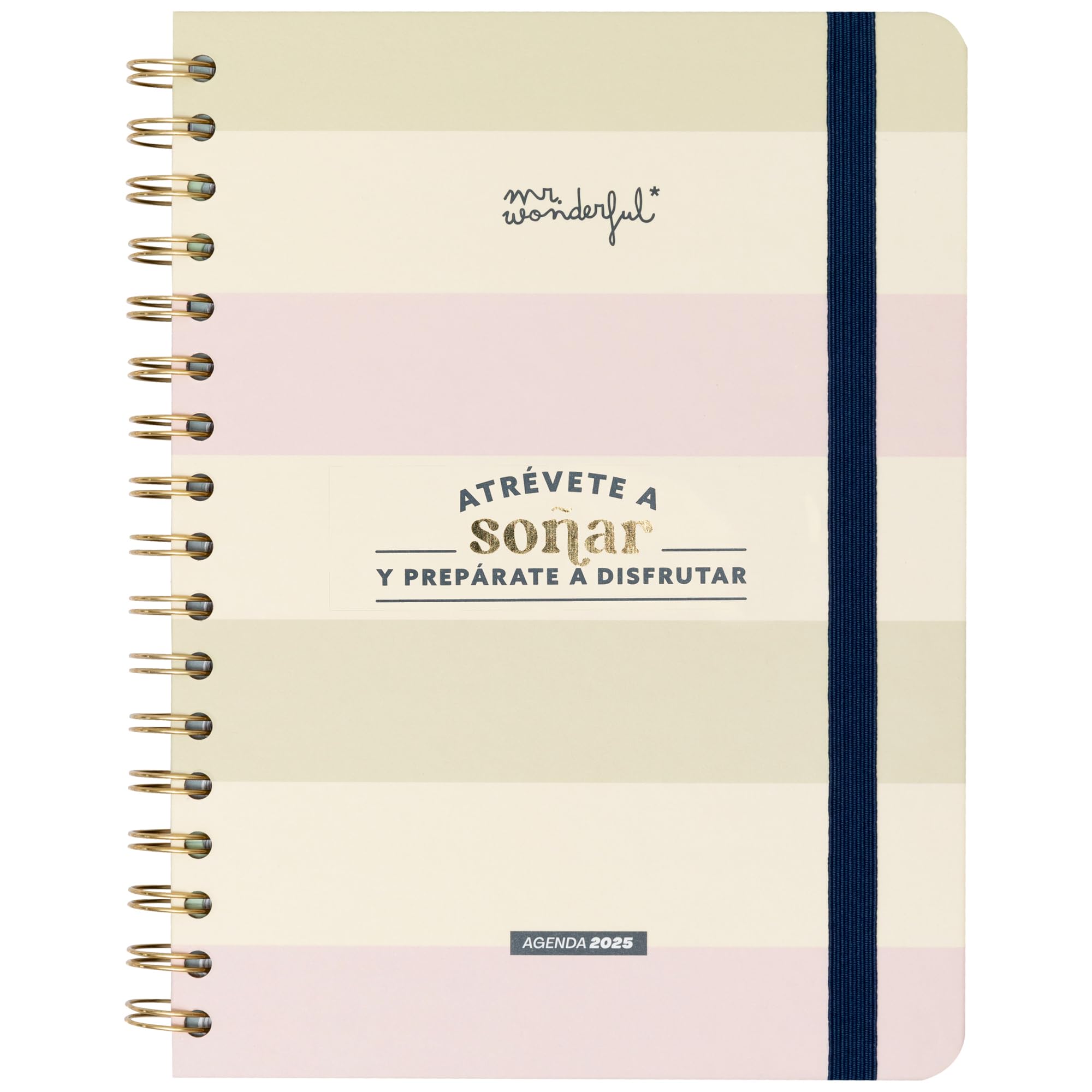 Mr. Wonderful - Office 2025 Weekly Planner - Dare to dream and get ready to enjoy - Includes 8 Sheets of Stickers and Sticky Notepads