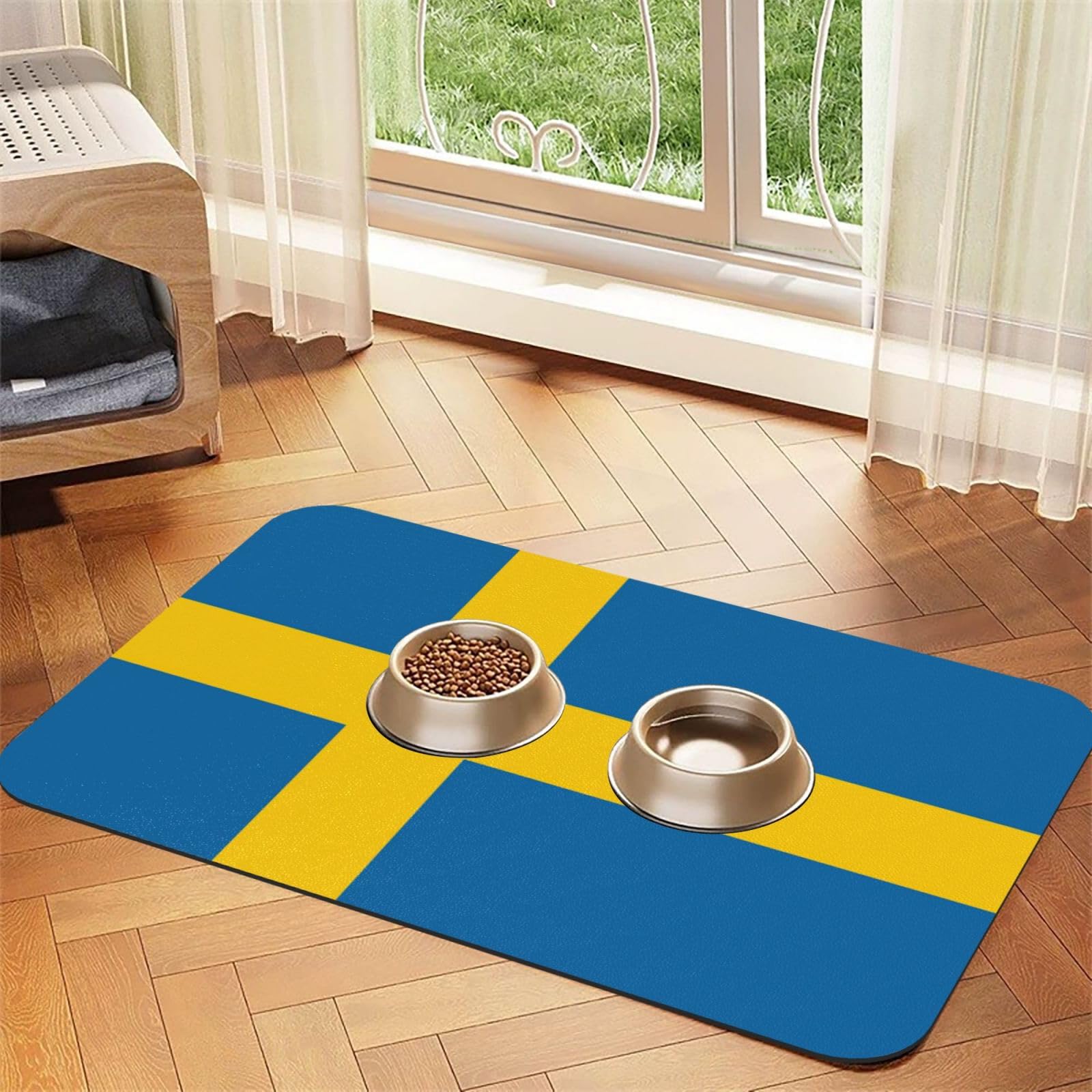 Tapis d'alimentation anti-dérapant cuir PU : fini les gamelles qui glissent