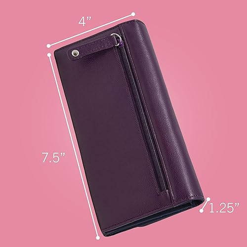 Miniatura 2 de Nautica Money Manager RFID - Cartera para mujer índigo Buff cartera Rfid Anchor Aweigh, Negro (Buff), rojo (Clover Red), Trébol Blanco, Fuego Rojo