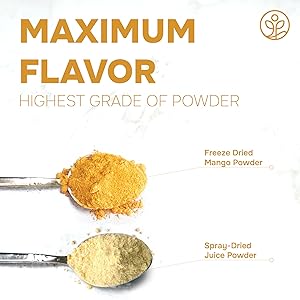 Jungle Powders Freeze Dried Mango Powder 5 Ounce Bag Dehydrated Mango Extract For Baking No Sugar Added Dry Mango Powder Additive Free Mangoes Whole Fruit Dried Mango Juice for Smoothies & Flavoring