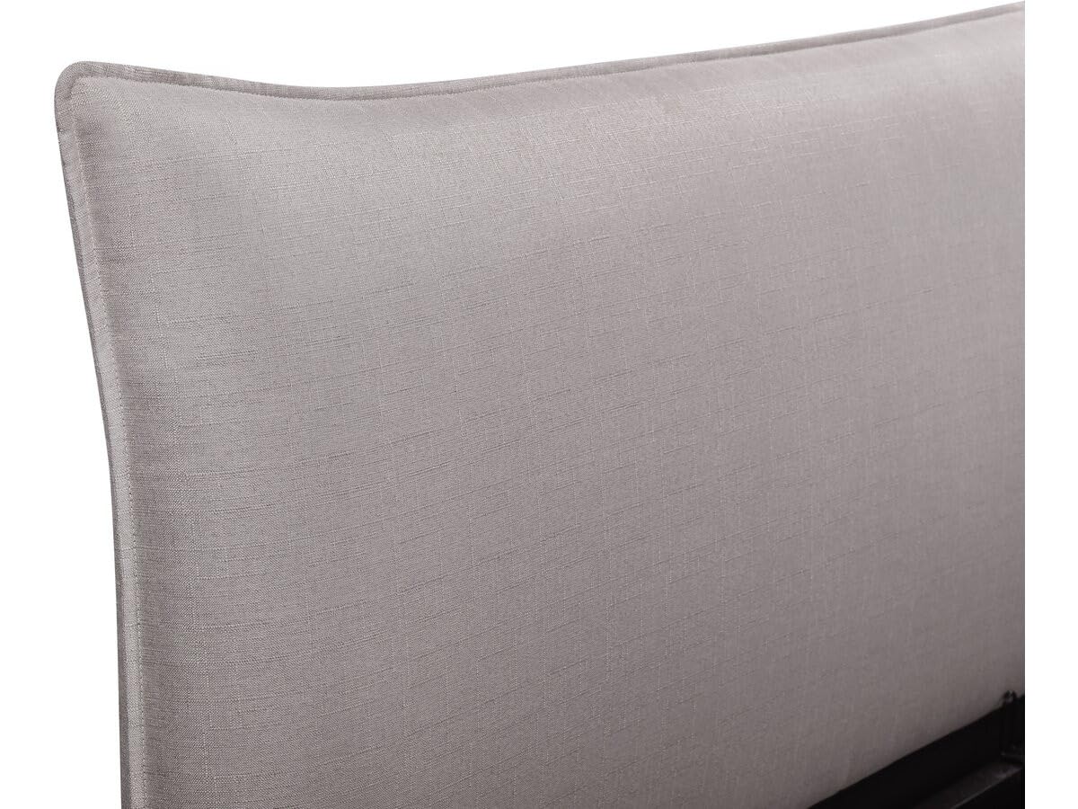 Habitat et Jardin Lit Coffre Double Megeve 140 x 200 cm - Gris