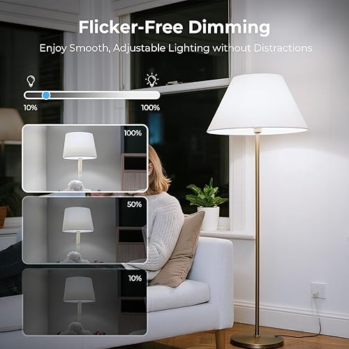 Miniatura 4 de Bombillas Edison regulables, luz blanca diurna de 4000 K, equivalente a 6 W equivalente a bombilla LED E26 de 60 W, bombillas vintage ST58, 600 LM,