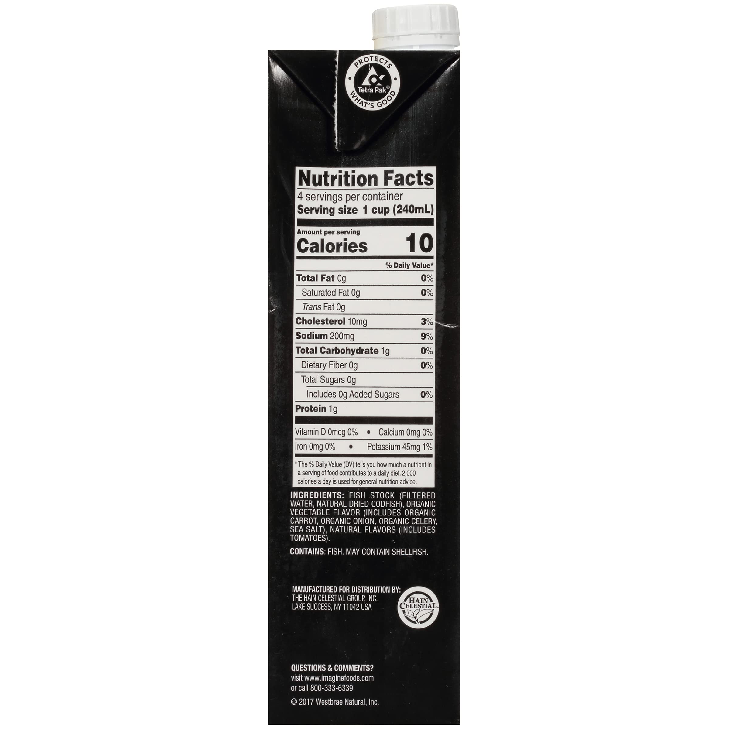 Imagine Seafood Stock, 32 fl oz (Pack of 6)
