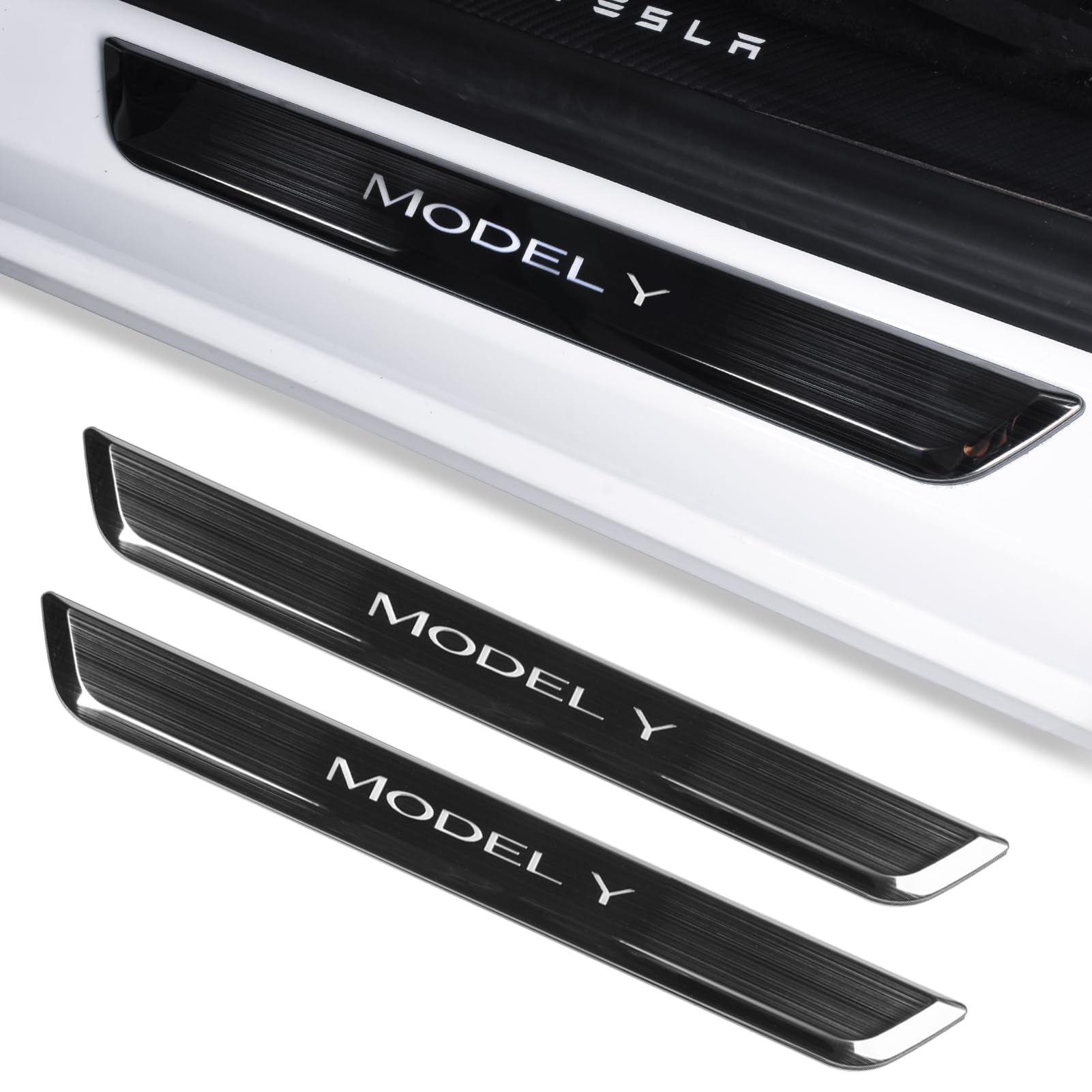 Amazon | TSLAUCAY Tesla モデルY イルミネーションドアシル